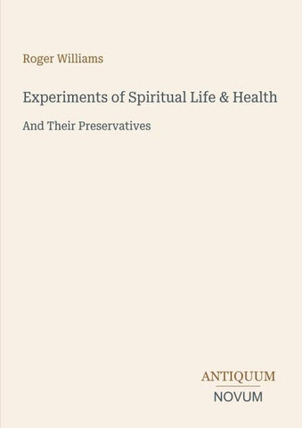 Experiments of Spiritual Life & Health