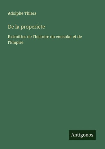 De la properiete