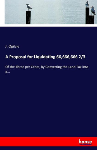 A Proposal for Liquidating 66,666,666 2/3