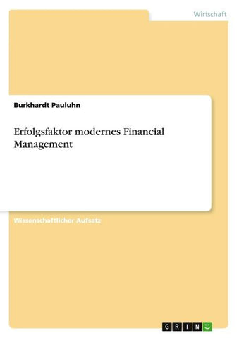Erfolgsfaktor modernes Financial Management