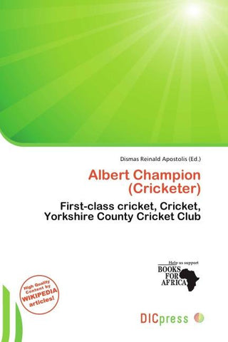 Albert Champion (Cricketer)