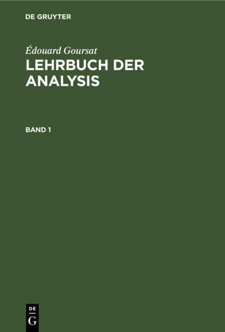 Lehrbuch der Analysis. Band 1