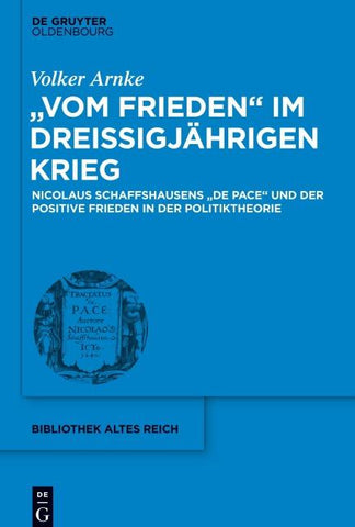 "Vom Frieden" im Dreißigjährigen Krieg