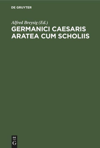 Germanici Caesaris Aratea cum scholiis