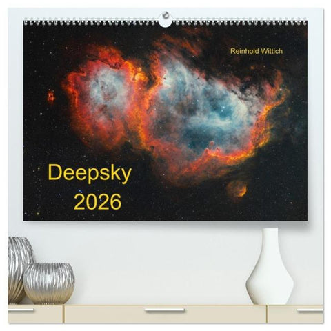 Deepsky 2026 (hochwertiger Premium Wandkalender 2026 DIN A2 quer), Kunstdruck in Hochglanz