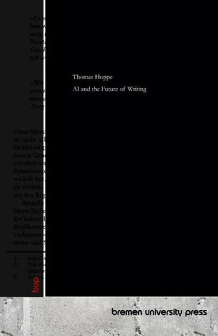 AI and the Future of Writing