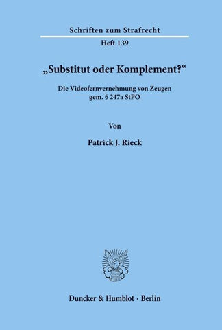 "Substitut oder Komplement?'