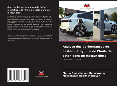 Analyse des performances de l'ester méthylique de l'huile de coton dans un moteur diesel