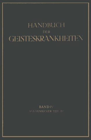 Handbuch der Geisteskrankheiten