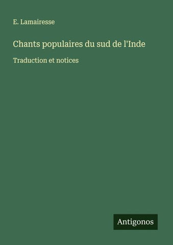 Chants populaires du sud de l'Inde