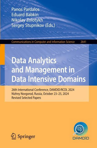 Data Analytics and Management in Data Intensive Domains