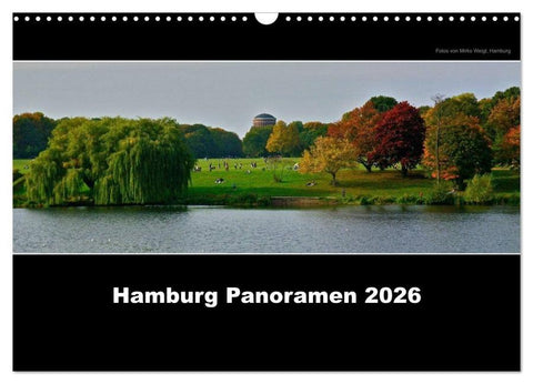 Hamburg Panoramen 2026 (Wandkalender 2026 DIN A3 quer), CALVENDO Monatskalender