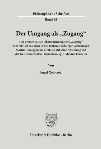 Der Umgang als "Zugang'.