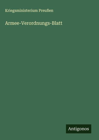 Armee-Verordnungs-Blatt