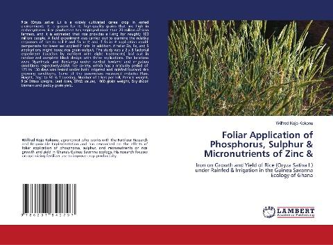 Foliar Application of Phosphorus, Sulphur & Micronutrients of Zinc &
