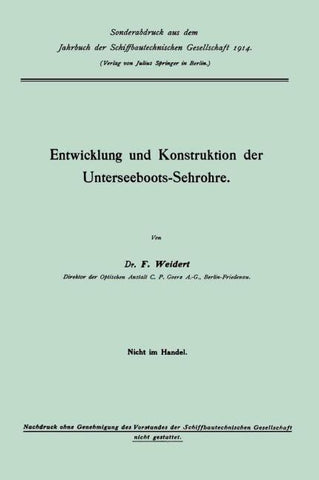 Entwicklung und Konstruktion der Unterseeboots-Sehrohre