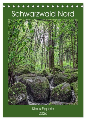 Schwarzwald Nord (Tischkalender 2026 DIN A5 hoch), CALVENDO Monatskalender