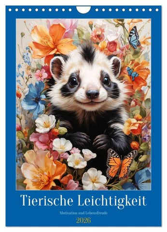 Tierische Leichtigkeit (Wandkalender 2026 DIN A4 hoch), CALVENDO Monatskalender