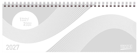 Tischkalender quer Professional Colourlux 2027 weiß