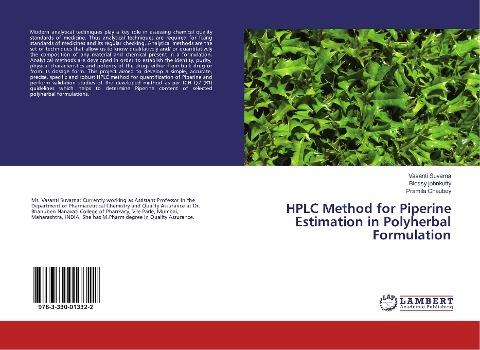 HPLC Method for Piperine Estimation in Polyherbal Formulation