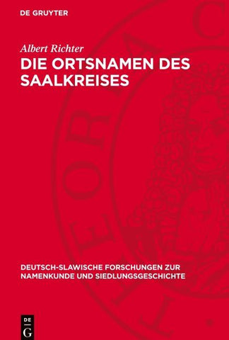 Die Ortsnamen des Saalkreises