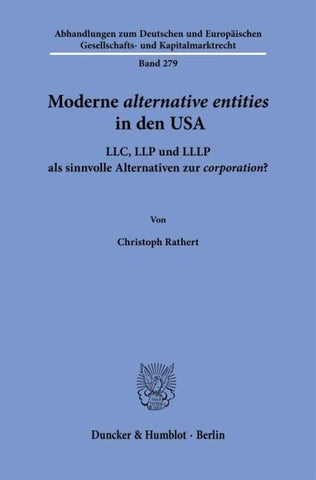 Moderne ›alternative entities‹ in den USA