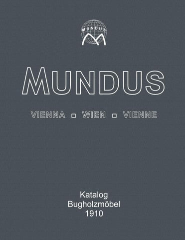 Mundus Katalog Bugholzmöbel von 1910