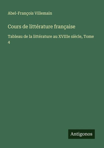 Cours de littérature française