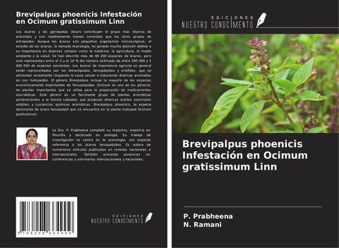 Brevipalpus phoenicis Infestación en Ocimum gratissimum Linn