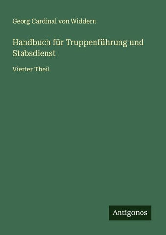 Handbuch für Truppenführung und Stabsdienst