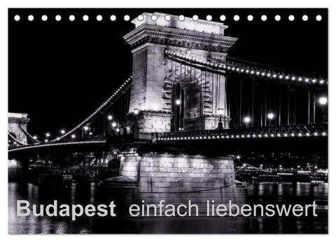 Budapest einfach liebenswert (Tischkalender 2026 DIN A5 quer), CALVENDO Monatskalender
