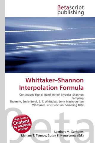 Whittaker-Shannon Interpolation Formula