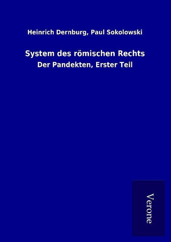 System des römischen Rechts