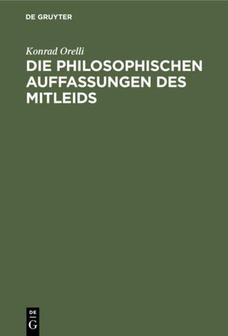 Die philosophischen Auffassungen des Mitleids