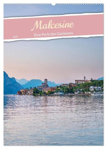 Malcesine - Eine Perle des Gardasees (Wandkalender 2027 DIN A2 hoch), CALVENDO Monatskalender