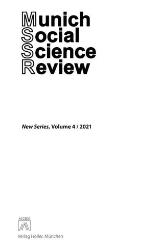 Munich Social Science Review, Volume 4