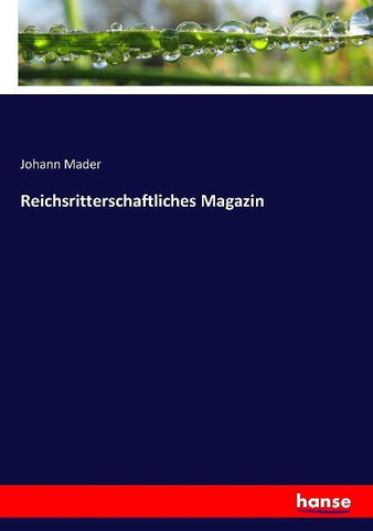 Reichsritterschaftliches Magazin