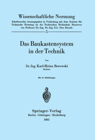 Das Baukastensystem in der Technik