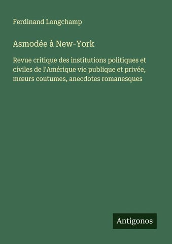 Asmodée à New-York