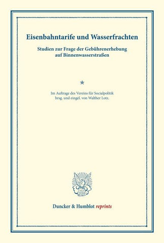 Eisenbahntarife und Wasserfrachten.