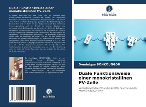 Duale Funktionsweise einer monokristallinen PV-Zelle