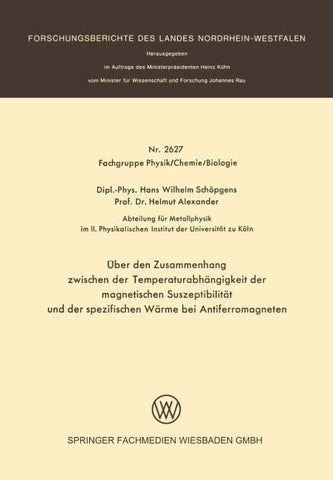 Über den Zusammenhang zwischen der Temperaturabhängigkeit der magnetischen Suszeptibilität und der spezifischen Wärme bei Antiferromagneten