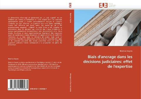 Biais d'ancrage dans les décisions judiciaires: effet de l'expertise