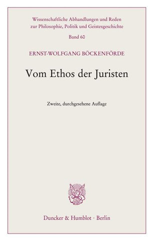 Vom Ethos der Juristen.