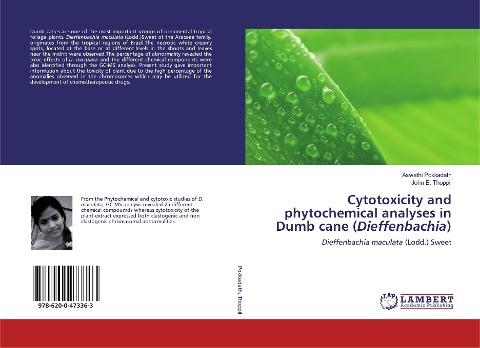 Cytotoxicity and phytochemical analyses in Dumb cane (Dieffenbachia)