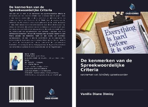 De kenmerken van de Spreekwoordelijke Criteria