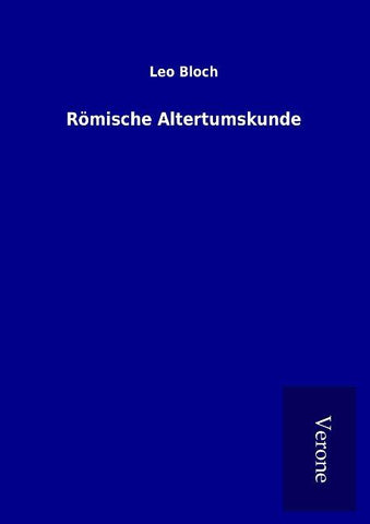 Römische Altertumskunde