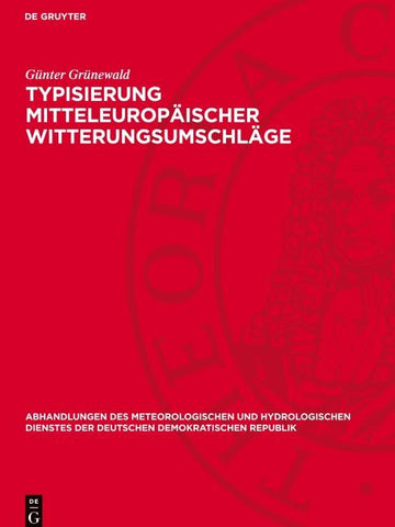 Typisierung mitteleuropäischer Witterungsumschläge