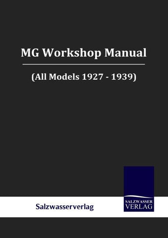 MG Workshop Manual