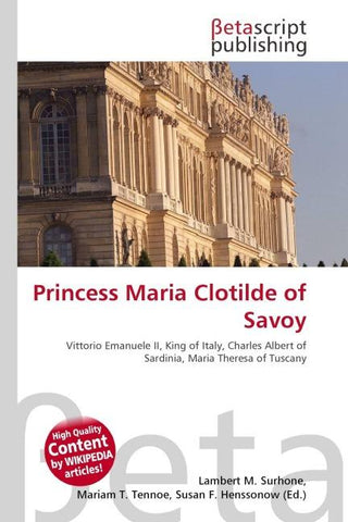 Princess Maria Clotilde of Savoy